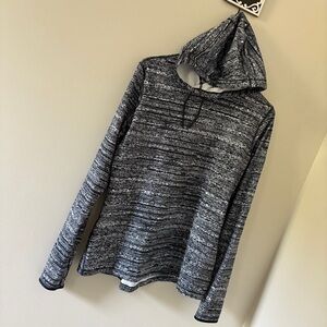 Nike Charcoal and Light Gray Hoodie